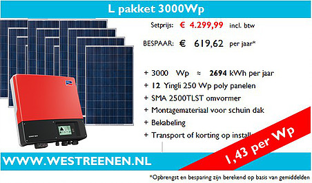 L-Pakket Poly Zonnepanelen