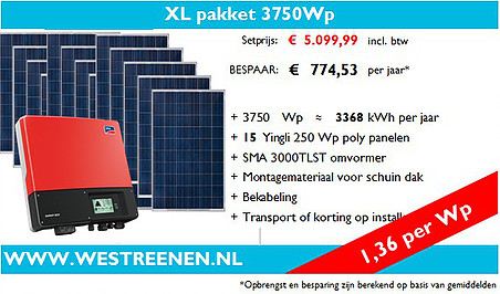 XL-Pakket Poly Zonnepanelen